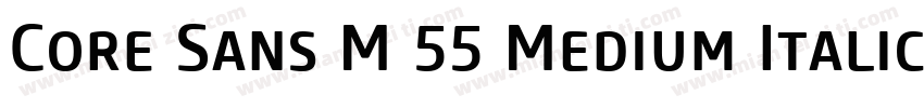 Core Sans M 55 Medium Italic字体转换